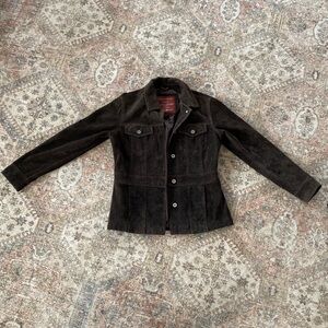 Eddie Bauer Chocolate Suede Blazer